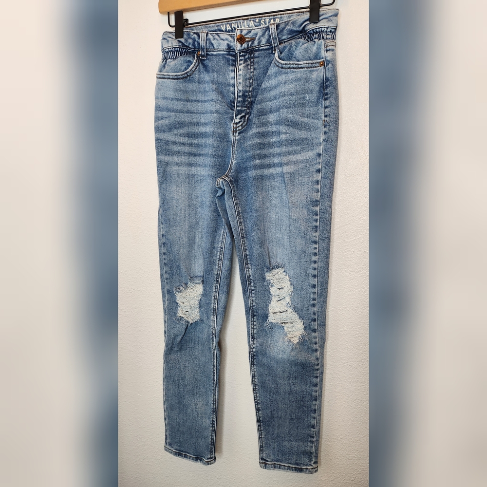 Vanilla Star Blue High Rise Mom Jeans
